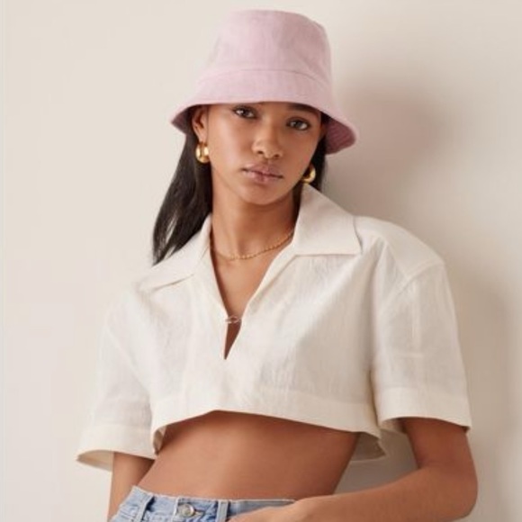 NET Isabel Marant Haley Bucket Hat Light Pink - Picture 7 of 10
